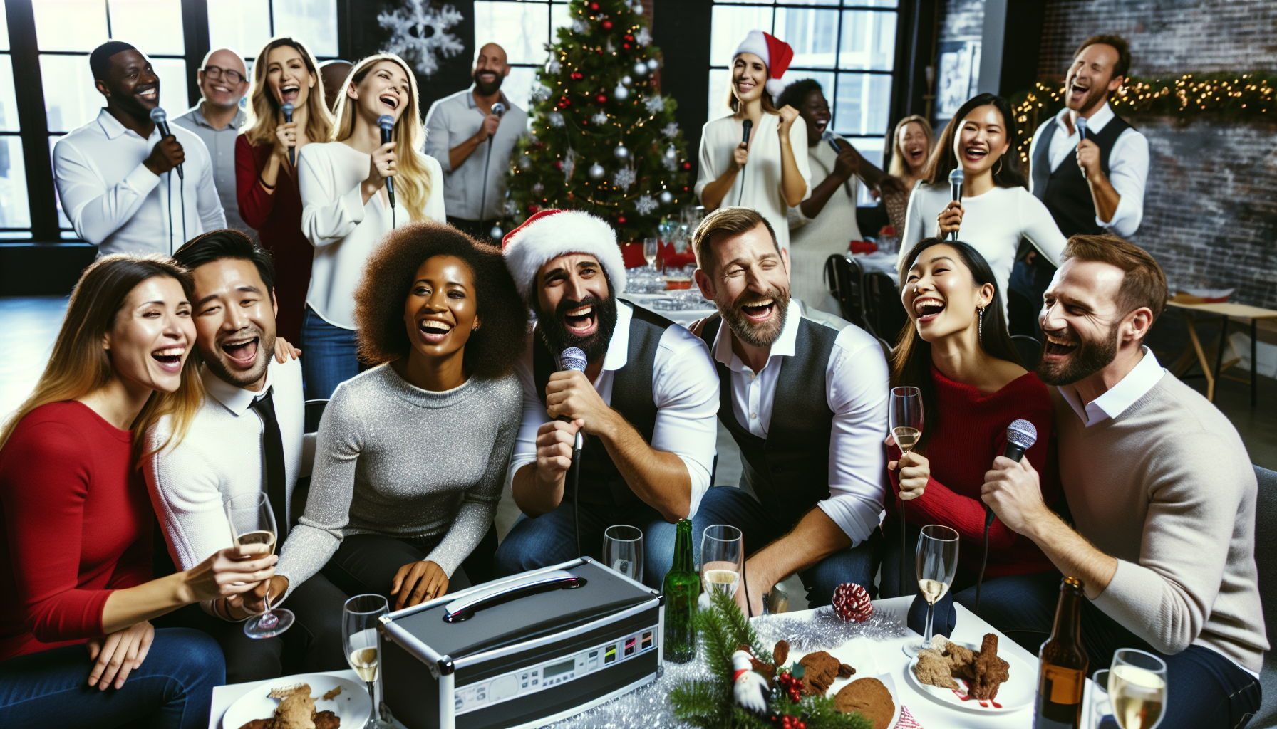 Karaokee til julefrokosten